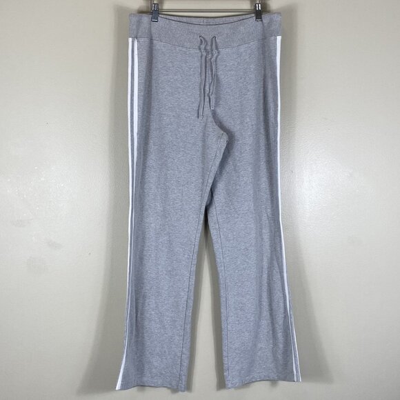 New York & Company Gray Side Stripe Drawstring Pants - Picture 1 of 4